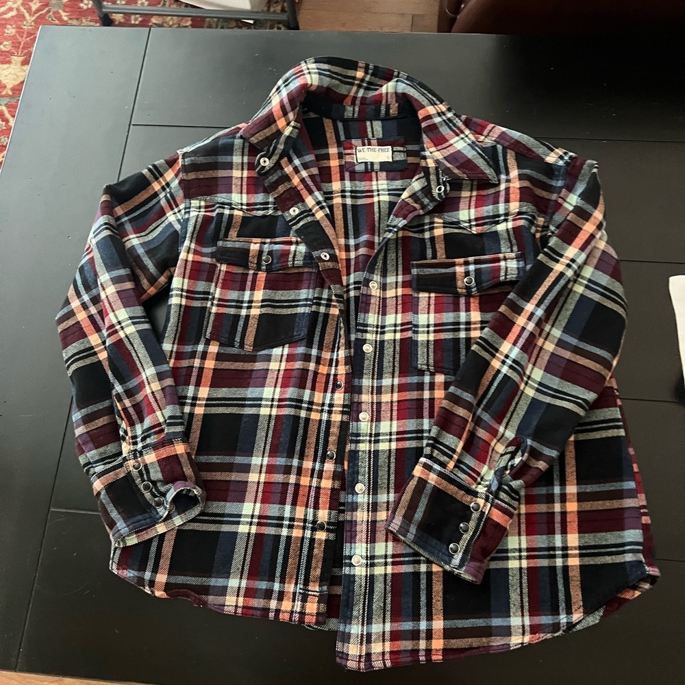 FP Movement by Free People Multicolor Plaid Button Down Shirt